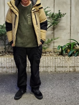 「Engineered Garments（エンジニアードガーメンツ）のアイテム（スリッポン）」を使った、tannyさん（メンズ・167cm）の冬コーディネート