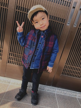 Shizuka Miyakeさん(キッズ・100cm)の春コーディネート