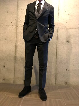 「BARBA（バルバ）のアイテム」を使った、sotajiさん（メンズ・174cm）の冬コーディネート