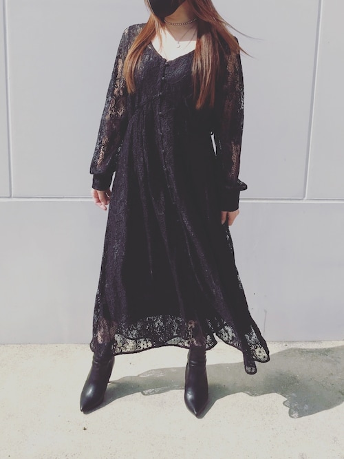 スーツ・フォーマル・ドレス AMERI VINTAGE 2WAY LAYLA LACE DRESS Ameri（アメリ）の「2WAY LAYLA LACE DRESS（ドレス）」 - WEAR
