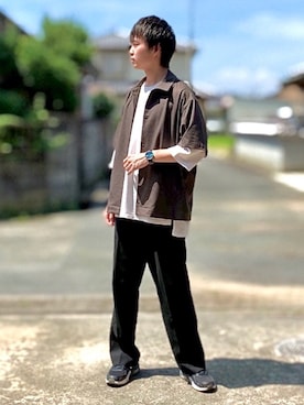 「RAGEBLUE（レイジブルー）のアイテム（腕時計）」を使った、KAZUMAさん（メンズ・173cm）の秋コーディネート