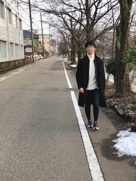 「RAGEBLUE（レイジブルー）のアイテム（MA-1）」を使った、キジマさん（メンズ・169cm）の冬コーディネート
