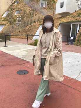 「ランチコーデ」｜「アイテム（ジャケット/アウター）」を使った、さりーさん（レディース・157cm）の春コーディネート