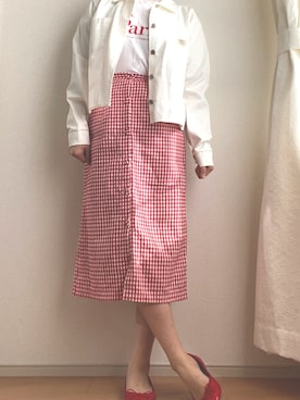 「韓国コーデ」｜「アイテム（バレエシューズ）」を使った、みーたん🌙🤍さん（レディース・164cm）の春コーディネート