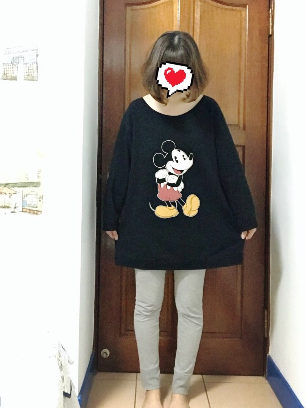 「H&M、Pajamas」｜「H&Mのアイテム（ルームウェア/パジャマ、ブラック系）」を使った、Bubbleさん（レディース・164cm）の春コーディネートの1枚目の写真