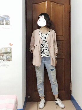「working style」｜「アイテム（その他アウター）」を使った、Bubbleさん（レディース・164cm）の春コーディネート