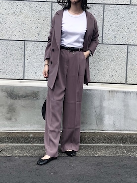 「HOTPING（ホッピン）のアイテム（ジャケット/アウター）」を使った、𝙰 𝚈 𝚄 𝙼 𝙸さん（レディース・164cm）の秋コーディネート