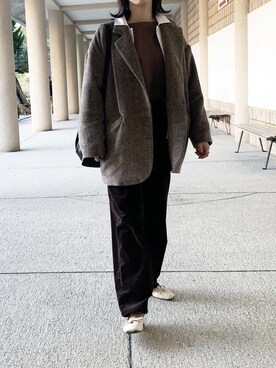 「HOTPING（ホッピン）のアイテム（ジャケット/アウター）」を使った、𝙰 𝚈 𝚄 𝙼 𝙸さん（レディース・164cm）の冬コーディネート