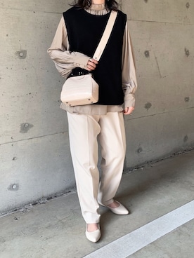 「BLUEPOPS（ブルーポップス）のアイテム」を使った、𝙰 𝚈 𝚄 𝙼 𝙸さん（レディース・164cm）の春コーディネート