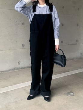 「アイテム（サロペット/オーバーオール）」を使った、𝙰 𝚈 𝚄 𝙼 𝙸さん（レディース・164cm・20代）の春コーディネート