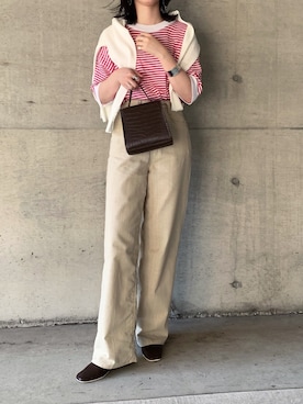 「BLUEPOPS（ブルーポップス）のアイテム」を使った、𝙰 𝚈 𝚄 𝙼 𝙸さん（レディース・164cm）の夏コーディネート