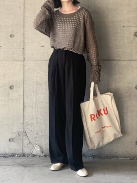 「BLUEPOPS（ブルーポップス）のアイテム」を使った、𝙰 𝚈 𝚄 𝙼 𝙸さん（レディース・164cm）の夏コーディネート