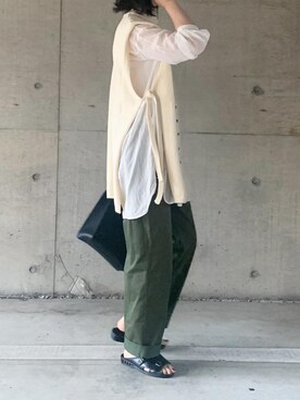 「BENCH（BENSAN）（ベンチ）のアイテム」を使った、𝙰 𝚈 𝚄 𝙼 𝙸さん（レディース・164cm）の夏コーディネート