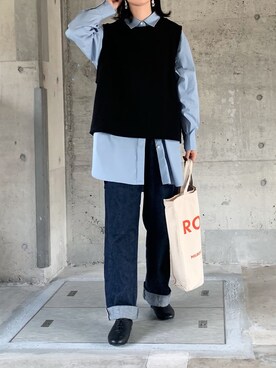 「BLUEPOPS（ブルーポップス）のアイテム」を使った、𝙰 𝚈 𝚄 𝙼 𝙸さん（レディース・164cm）の秋コーディネート