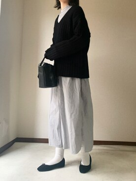 「LENO（リノ）のアイテム（ワンピース/ドレス）」を使った、𝙰 𝚈 𝚄 𝙼 𝙸さん（レディース・164cm）の秋コーディネート