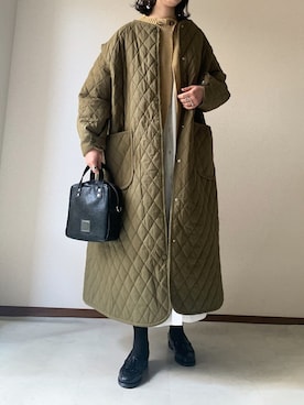「Libra Cue（リブラ キュー）のアイテム（その他アウター）」を使った、𝙰 𝚈 𝚄 𝙼 𝙸さん（レディース・164cm）の冬コーディネート