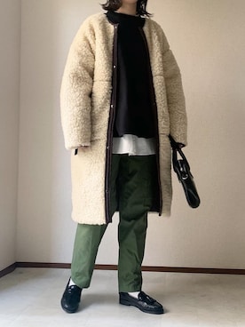 「SENSION（センション）のアイテム」を使った、𝙰 𝚈 𝚄 𝙼 𝙸さん（レディース・164cm）の冬コーディネート