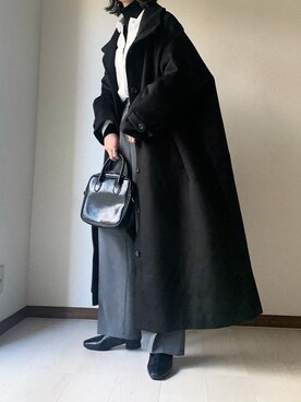 「Libra Cue（リブラ キュー）のアイテム（その他アウター）」を使った、𝙰 𝚈 𝚄 𝙼 𝙸さん（レディース・164cm）の冬コーディネート
