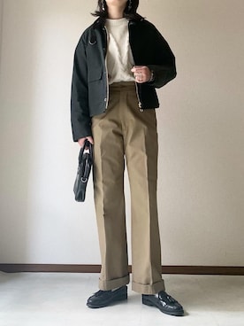 「NEW BROWN（ニューブラウン）のアイテム」を使った、𝙰 𝚈 𝚄 𝙼 𝙸さん（レディース・164cm）の冬コーディネート