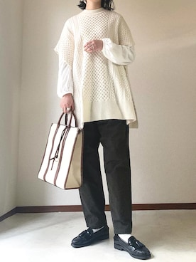「cache cache（カシュ カシュ）のアイテム」を使った、𝙰 𝚈 𝚄 𝙼 𝙸さん（レディース・164cm・20代）の春コーディネート