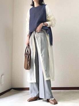「FIKA（フィカ）のアイテム」を使った、𝙰 𝚈 𝚄 𝙼 𝙸さん（レディース・164cm）の春コーディネート