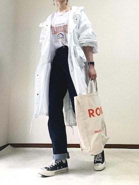 「CARETTE（カレット）のアイテム」を使った、𝙰 𝚈 𝚄 𝙼 𝙸さん（レディース・164cm）の春コーディネート