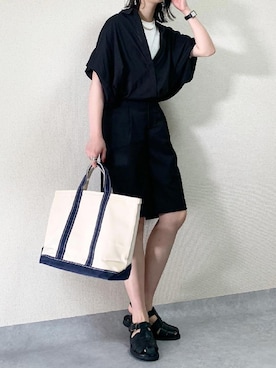 「Solace（ソレイス）のアイテム（パンツ）」を使った、𝙰 𝚈 𝚄 𝙼 𝙸さん（レディース・164cm）の夏コーディネート