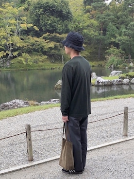 「unfil」｜「アイテム（帽子）」を使った、ともやさん（メンズ・177cm）の冬コーディネート