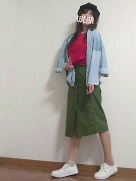 「秋色コーデ」｜「アイテム（スリッポン）」を使った、mii..*★*°さん（レディース・160cm）の秋コーディネート
