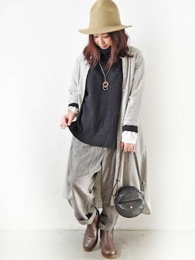 「シンプルおしゃれが好き」｜staff-Uさん（レディース・152cm）の秋コーディネート