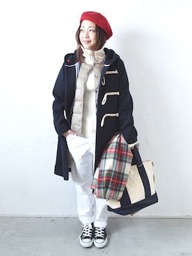 「アイラブCONVERSE」｜「アイテム（パンツ）」を使った、staff-Uさん（レディース・152cm）の秋コーディネート