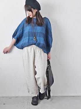 「FLAG by ALEXIA STAM（フラッグバイアリシアスタン）のアイテム」を使った、staff-Uさん（レディース・152cm）の春コーディネート