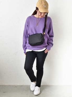 「Antgauge（アントゲージ）のアイテム」を使った、staff-Uさん（レディース・152cm）の春コーディネート