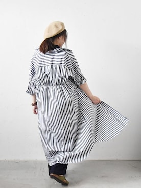 「IN THE MARKET（インザマーケット）のアイテム」を使った、staff-Uさん（レディース・152cm）の春コーディネート