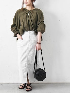 「Antgauge（アントゲージ）のアイテム」を使った、staff-Uさん（レディース・152cm）の春コーディネート