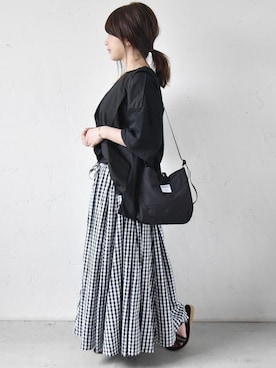 「prit（プリット）のアイテム」を使った、staff-Uさん（レディース・152cm）の夏コーディネート