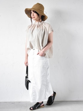 「Antgauge（アントゲージ）のアイテム」を使った、staff-Uさん（レディース・152cm）の夏コーディネート