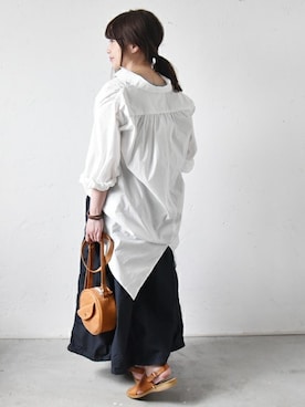 「ichi（イチ）のアイテム」を使った、staff-Uさん（レディース・152cm）の夏コーディネート