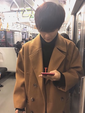 「13MONTH（サーティーンマンス）のアイテム（トップス）」を使った、ゆ、さん（メンズ・174cm）の冬コーディネート