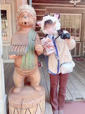 「101匹わんちゃん」｜「アイテム（帽子）」を使った、りんりんさん（レディース・158cm）の春コーディネート
