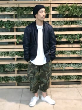 「TYPE BLUE（タイプブルー）のアイテム（トップス）」を使った、S-OTSさん（メンズ・176cm）の秋コーディネート