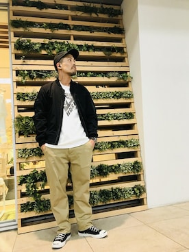 「AVIREX新宿」｜「アイテム（ジャケット/アウター）」を使った、S-OTSさん（メンズ・176cm）の夏コーディネート