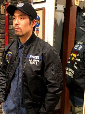ライト MA-1 シールチーム7/LIGHT MA-1 SEAL TEAM 7/AVIREX
