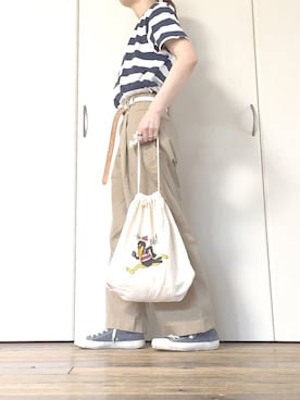 「TRANSPORT（トランスポート）のアイテム」を使った、mikya_1103さん（レディース・151cm）の春コーディネート