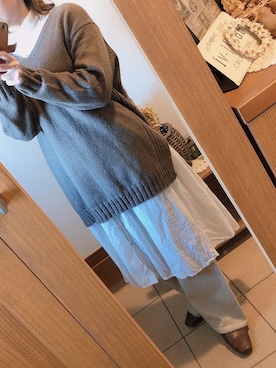 kinaさん（レディース・155cm）の冬コーディネート