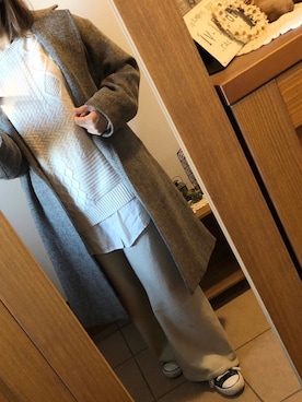 「いつもありがとうございます」｜「アイテム（チェスターコート）」を使った、kinaさん（レディース・155cm）の冬コーディネート