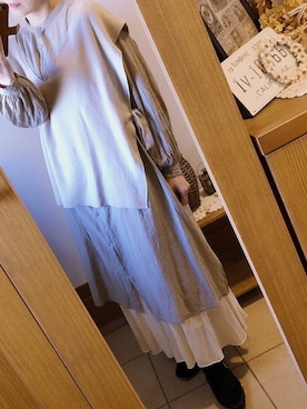 kinaさん（レディース・155cm）の冬コーディネート