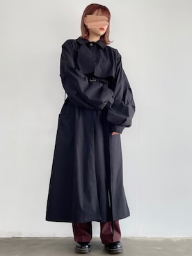 「select MOCA（セレクトモカ）のアイテム（ステンカラーコート）」を使った、tarouさん（レディース・154cm）の春コーディネート