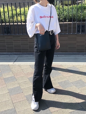 「OZOC（オゾック）のアイテム（アクセサリー）」を使った、taniさん（レディース・154cm）の夏コーディネート