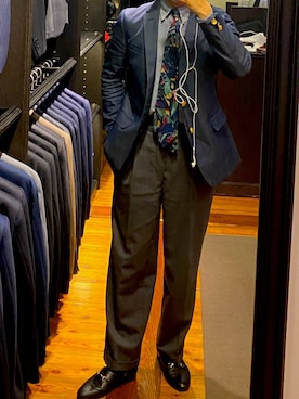 「アイテム（フォーマルスーツ/小物）」を使った、ちゃばやんさん（メンズ・170cm・20代）の春コーディネート